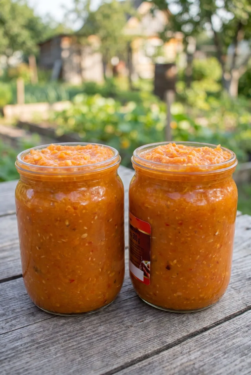 Нужную густоту кабачковой икры я определяю по ложке: масса должна спадать с неё медленн...