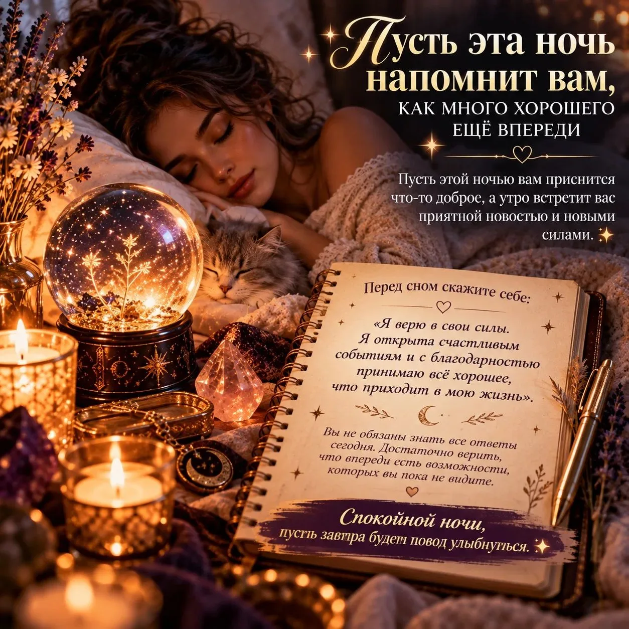 🌙 ПУСТЬ ЭТА НОЧЬ НАПОМНИТ ВАМ, КАК МНОГО ХОРОШЕГО ЕЩЁ ВПЕРЕДИ