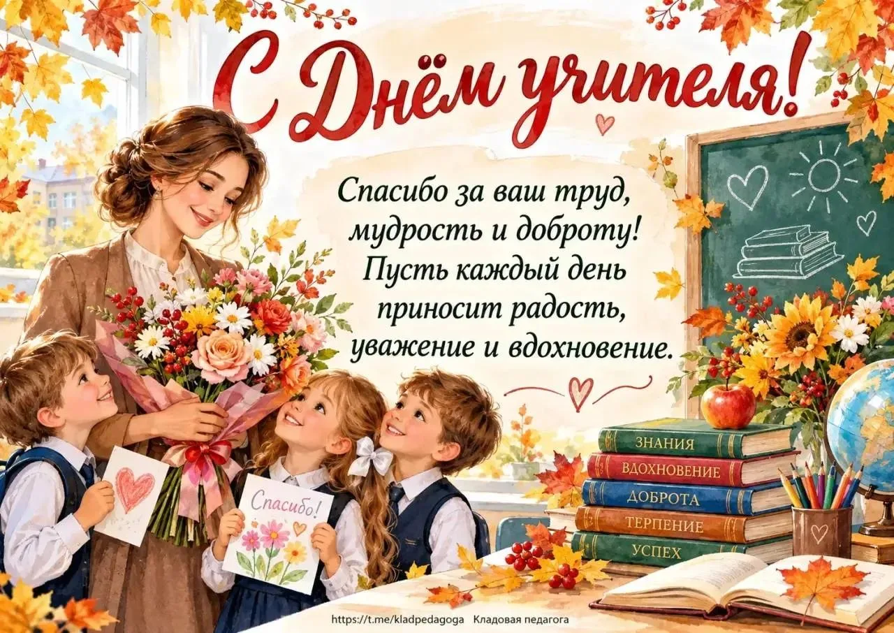 С Днём учителя!✨✨✨