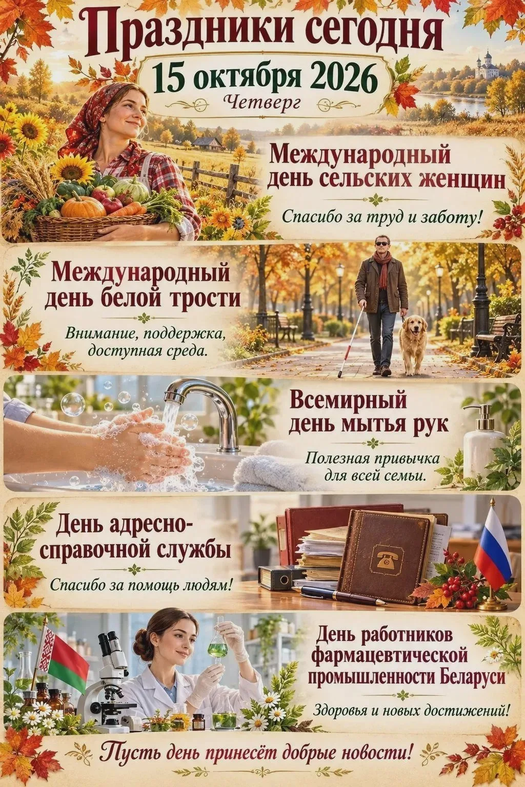 🌤 Сегодня будет прохладно и ясно