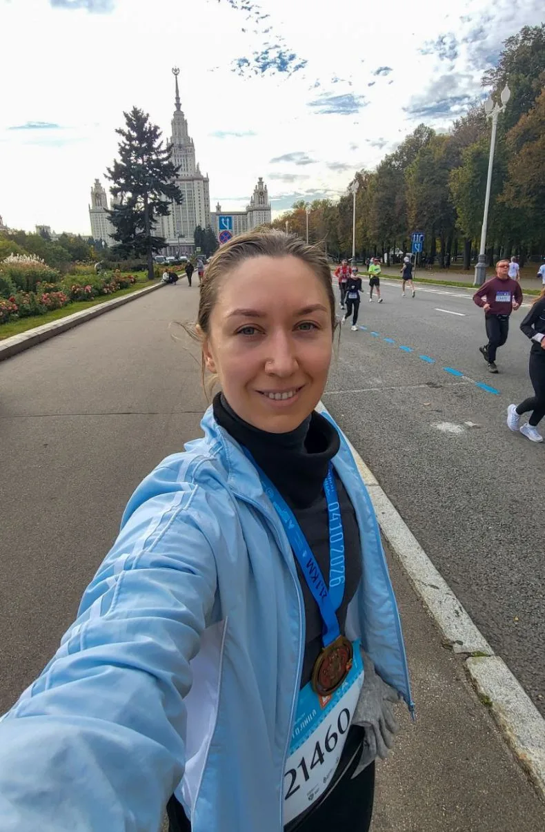 Вчера пробежала свой первый полумарафон - 21,1 км!