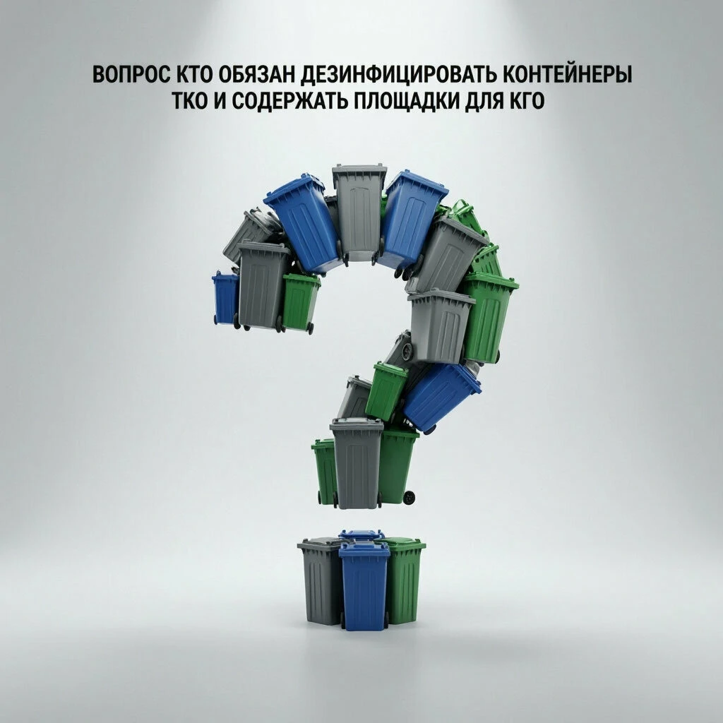 ВОПРОС: Кто обязан дезинфицировать контейнеры ТКО и содержать площадки для КГО?