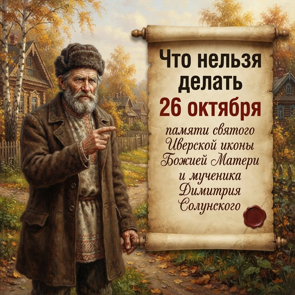 🚫 26 октября — Что нельзя делать
