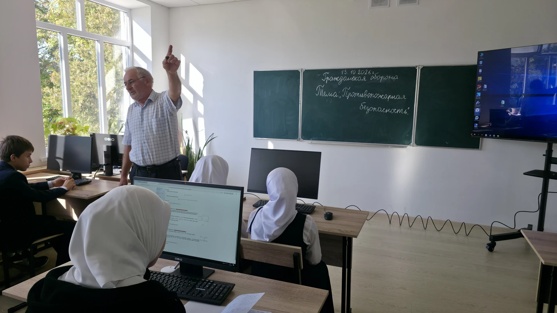 В Ленинаульской школе №1 прошёл инструктаж по пожарной безопасности 🔥🧯