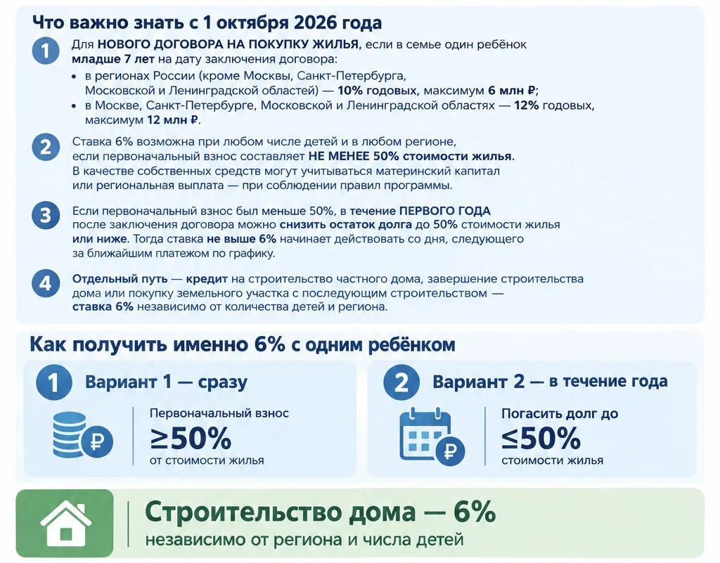 Ровно неделя 🗓️ с обновления условий Семейной ипотеки…