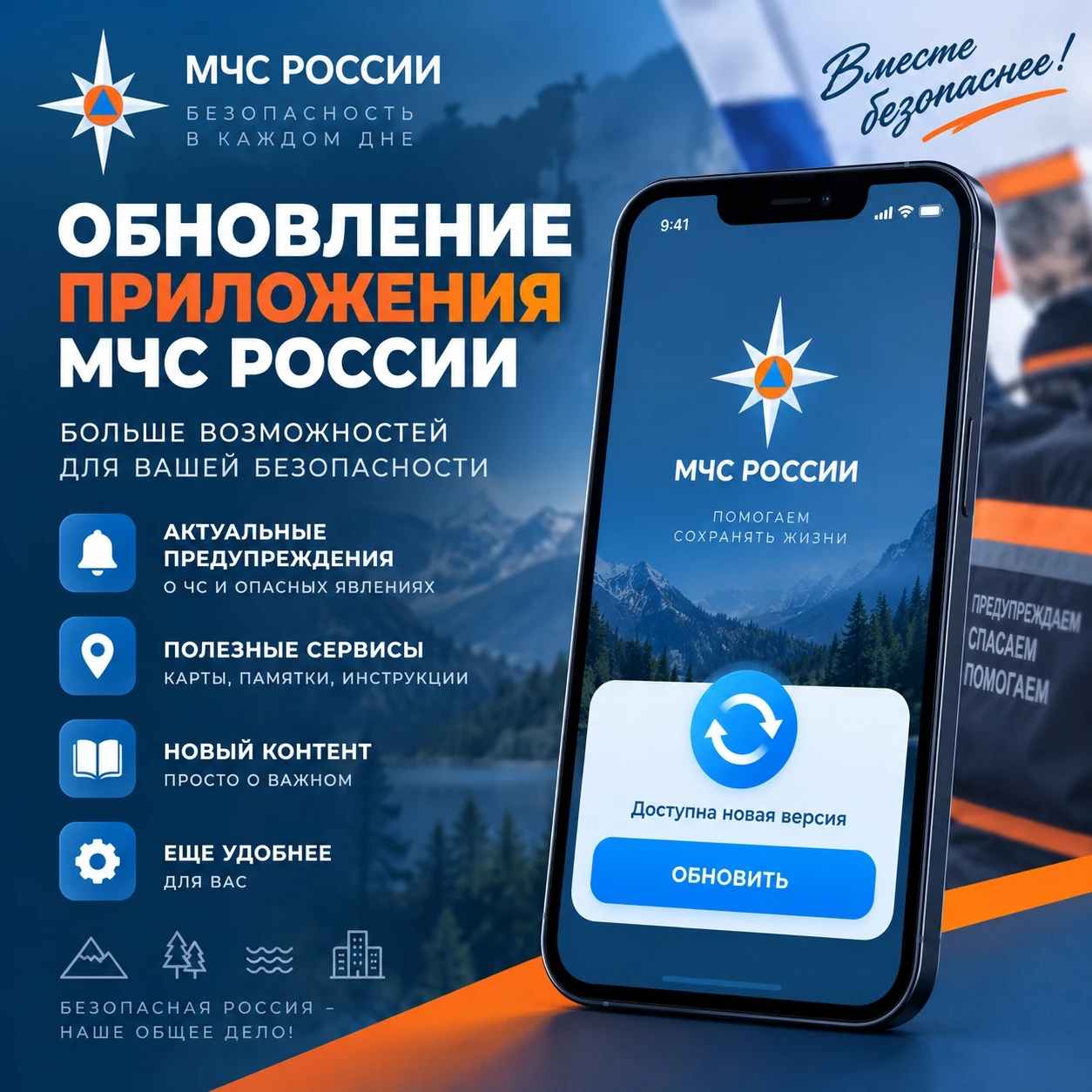 МЧС России обновило приложение — теперь ваша безопасность в один клик!