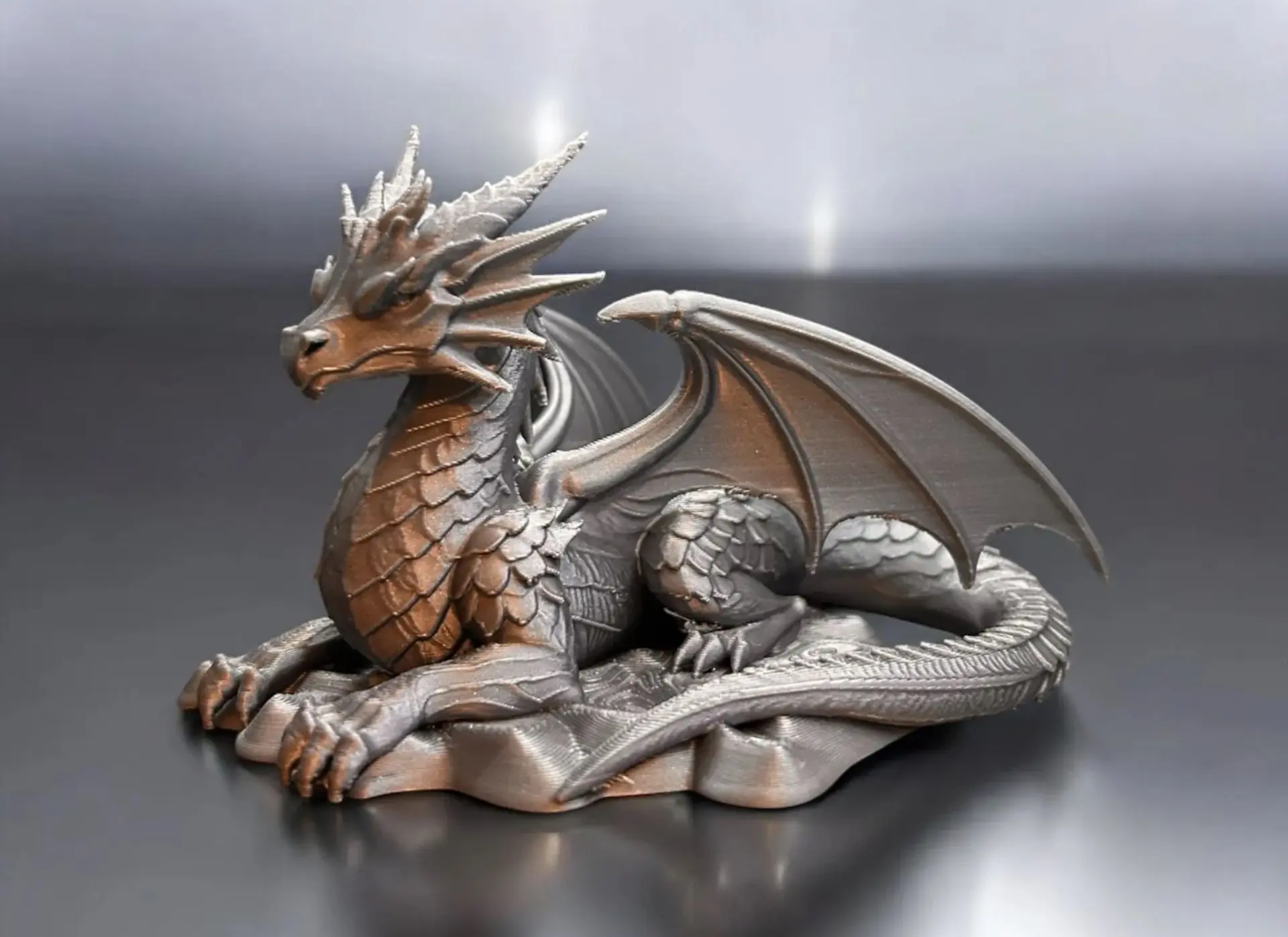 Дракон лежит 3D модель STL