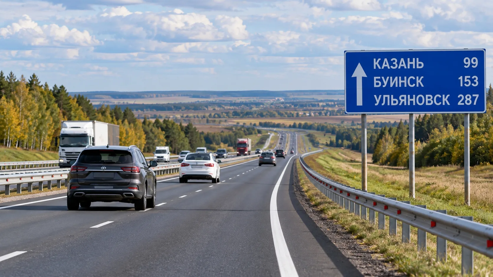 🛣Один из загруженных выездов из Казани хотят сделать четырехполосным