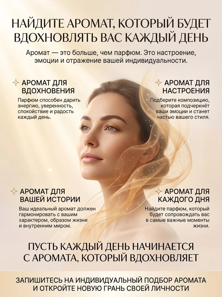 ✨ НАЙДИТЕ АРОМАТ, КОТОРЫЙ БУДЕТ ВДОХНОВЛЯТЬ ВАС КАЖДЫЙ ДЕНЬ! ✨