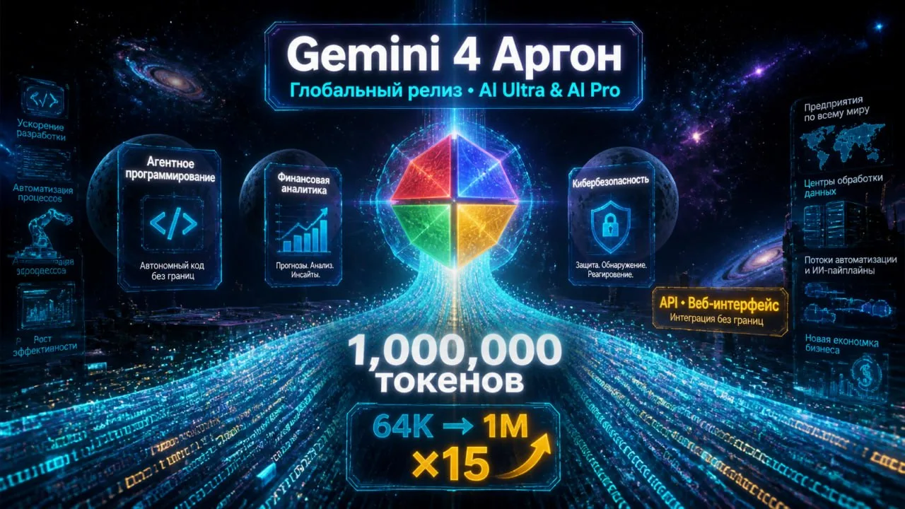 ✅ Google совершила прорыв: ИИ-модель Gemini 4 Argon вышла в релиз