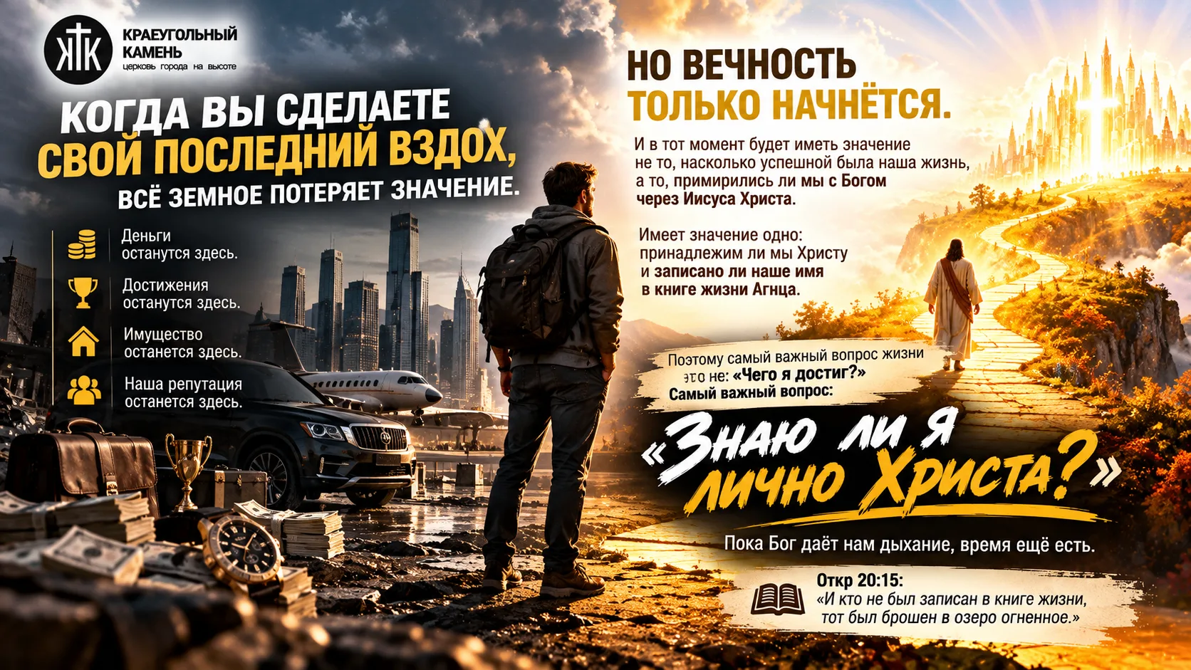 Когда вы сделаете свой последний вздох, всё земное потеряет значение.