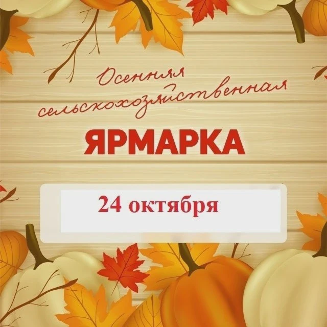 Осенняя ярмарка запланирована на 24 октября 2026 года