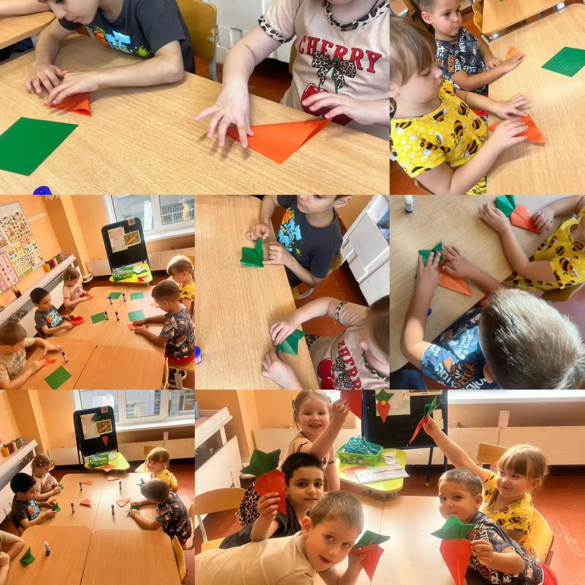 В старшей группе 👦👧прошло занятие, на котором дети научились складывать морковки🥕в т...
