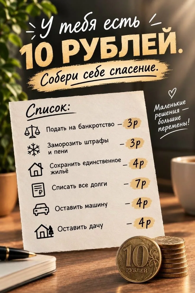 У вас есть 10 рублей на спасение. Какой выбор сделаете?