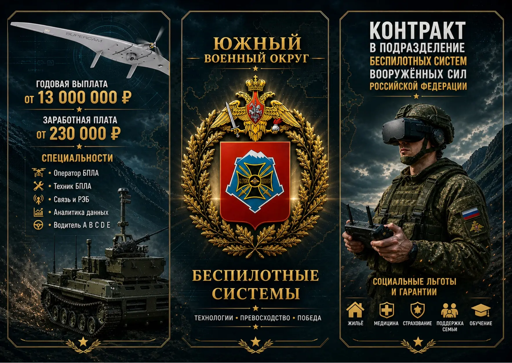 Служба в рядах беспилотных систем - альтернатива срочной службе по призыву!
