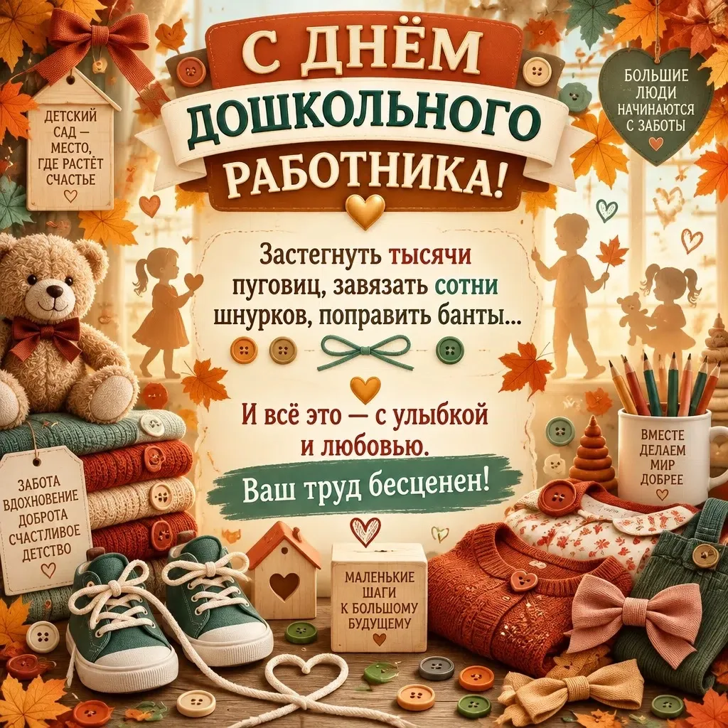 С Днём воспитателя и всех дошкольных работников!