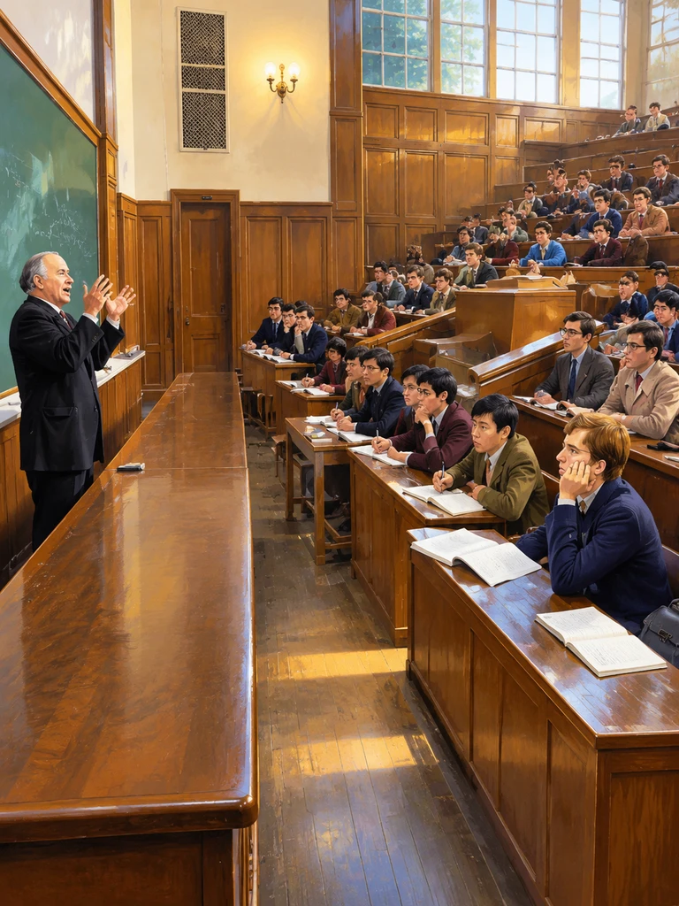 Лекция по лингвистике. Преподаватель говорит: