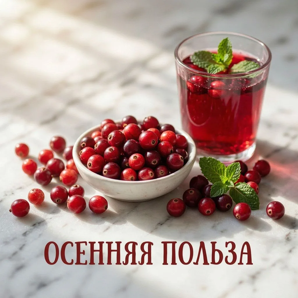 Клюква: осенняя ягода для иммунитета и бодрости 🍒🍂
