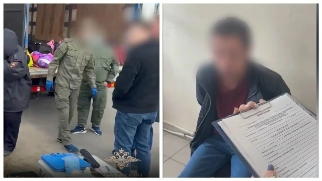 В кузове «Газели», остановленной сотрудниками ГАИ в Нижнем Новгороде для проверки докум...
