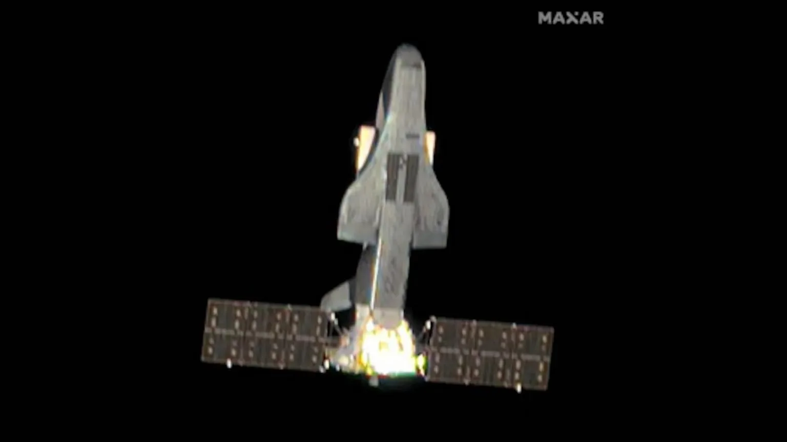 Пентагон опубликовал редкий снимок китайского секретного космического аппарата Shenlong...