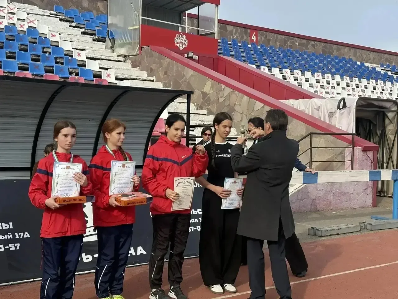 На стадионе «Спартак» прошел легкоатлетический кросс среди учащихся колледжей в зачет С...
