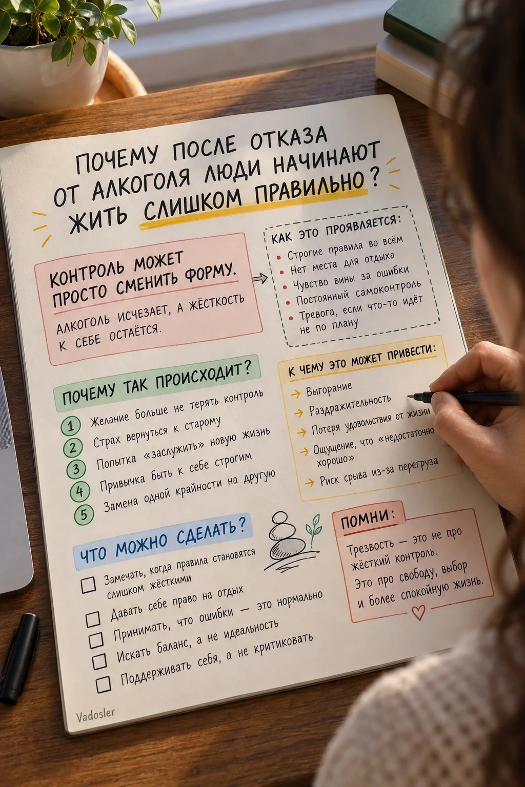 Иногда человек бросает пить, а жить начинает так, будто теперь обязан искупить каждый г...