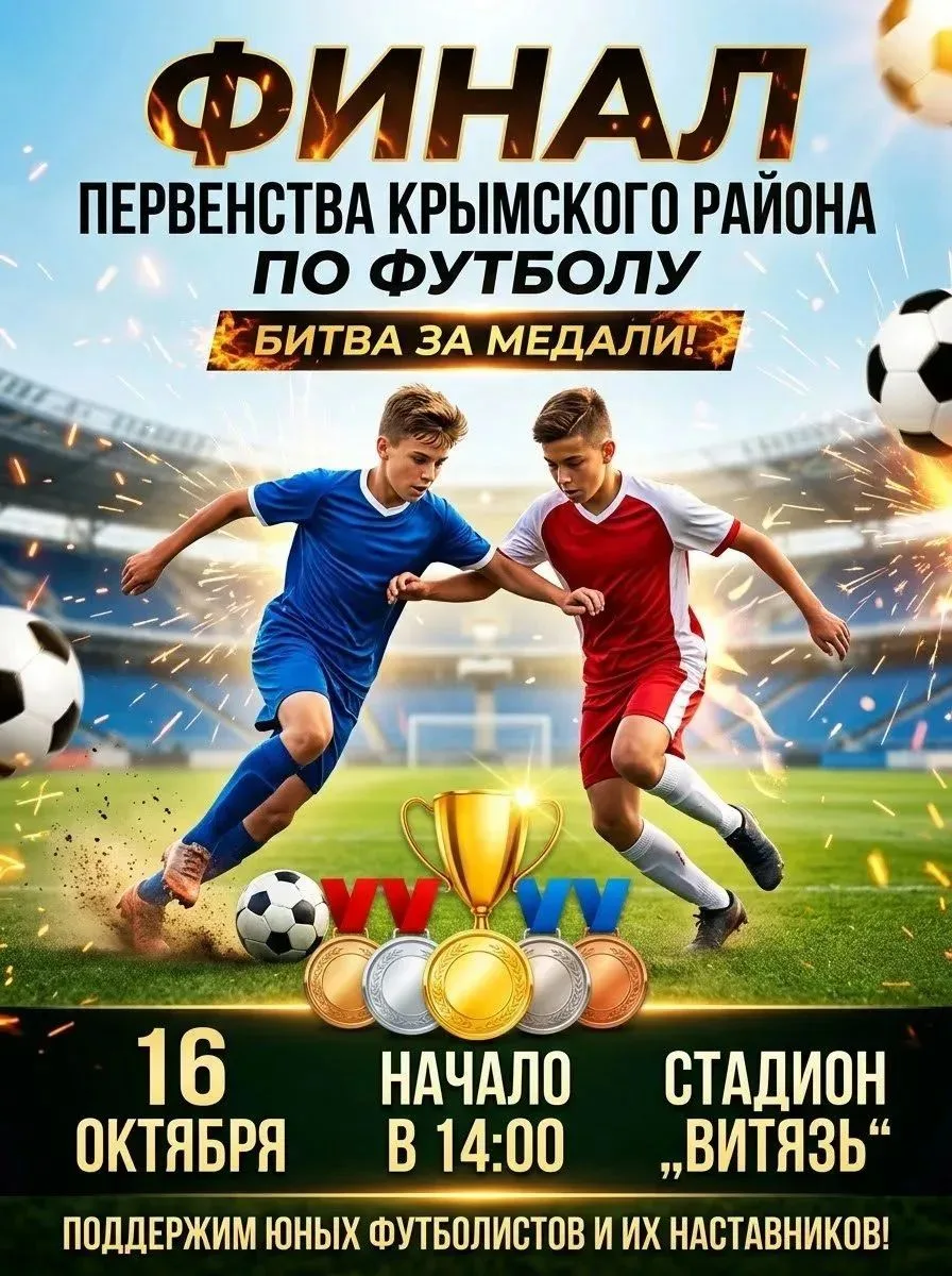 🔥 Финал первенства Крымского района по футболу посвященного памяти тренера В.М. Орфано...