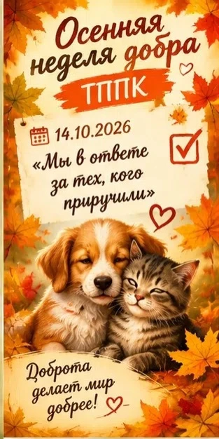 🍁Осень - время добрых дел!🤗