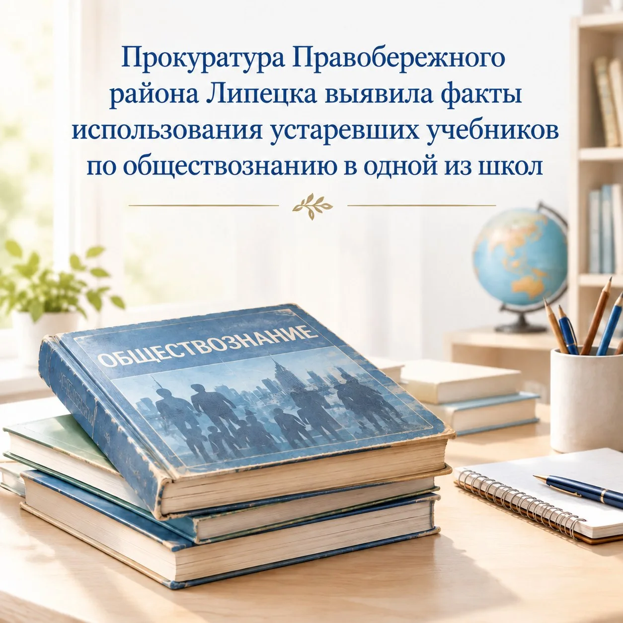 📚Прокуратура Правобережного района Липецка выявила факты использования устаревших учеб...