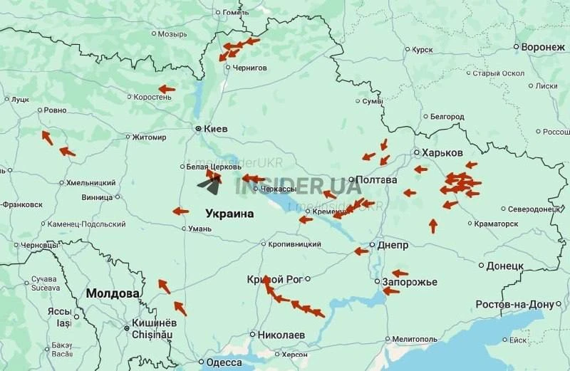 Около 50 БПЛА в небе над Незалежной, - украинские СМИ