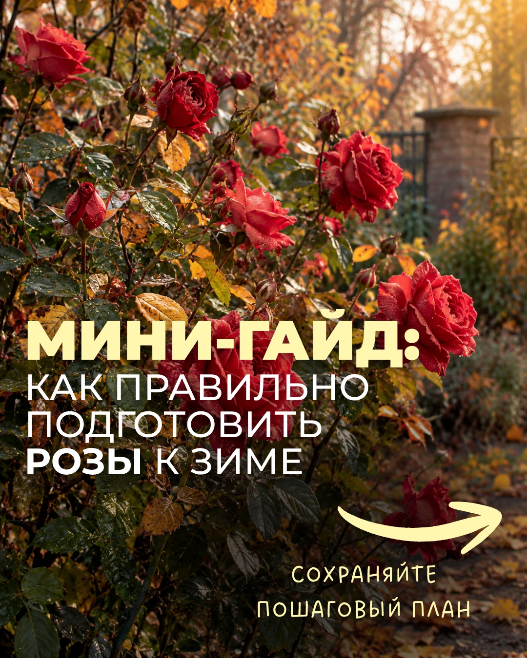 Мини-гайд: как правильно подготовить розы к зиме