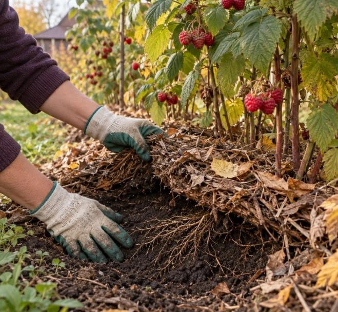 🍇 Как правильно мульчировать малину: секреты богатого урожая от почвоведа