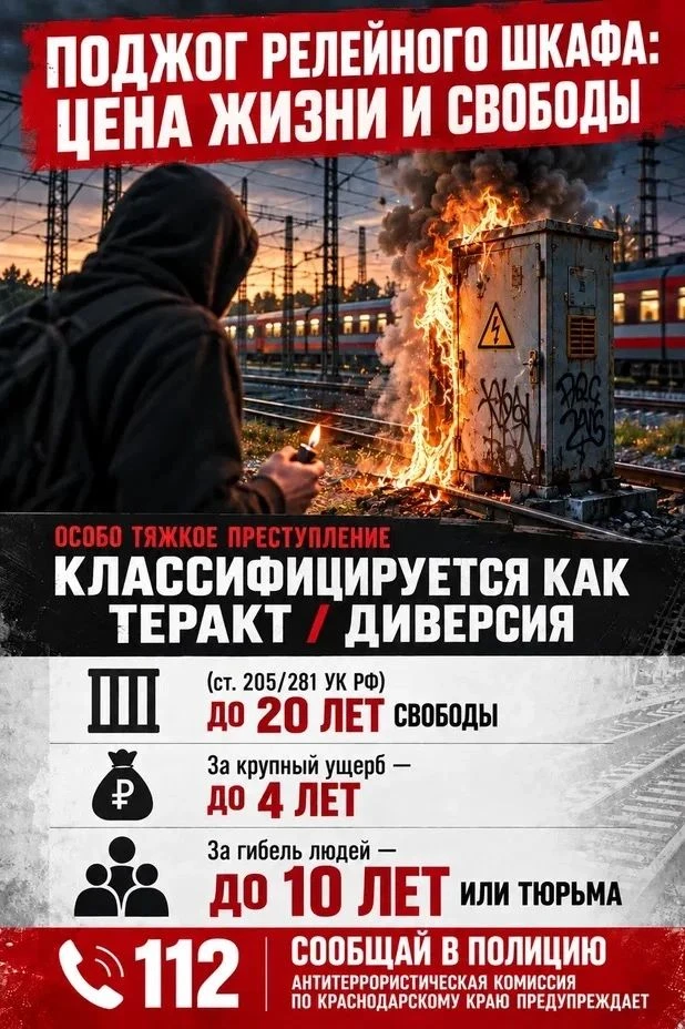 🚨 Важное предупреждение от Антитеррористической комиссии Краснодарского края! 🚨