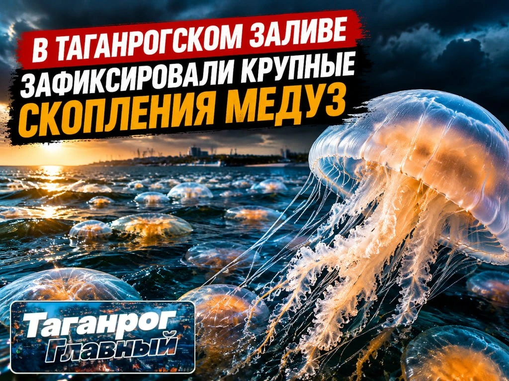 В Таганрогском заливе зафиксировали крупные скопления медуз