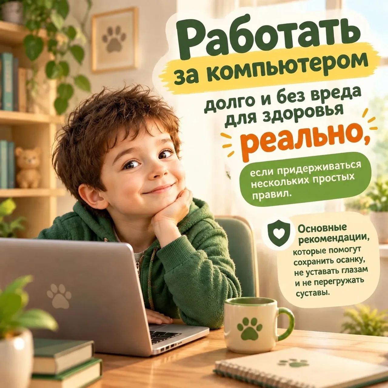Простые правила работы за компьютером долго и без вреда для  здоровья