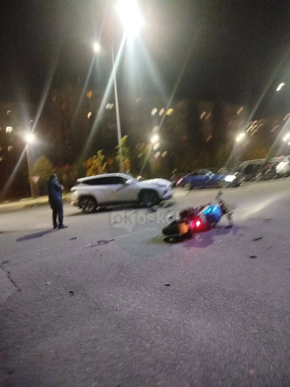 🏍 ДТП на парковке «IceFit» с участием мотоциклиста