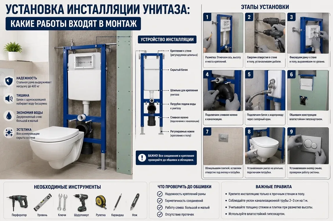 Инсталляция для унитаза