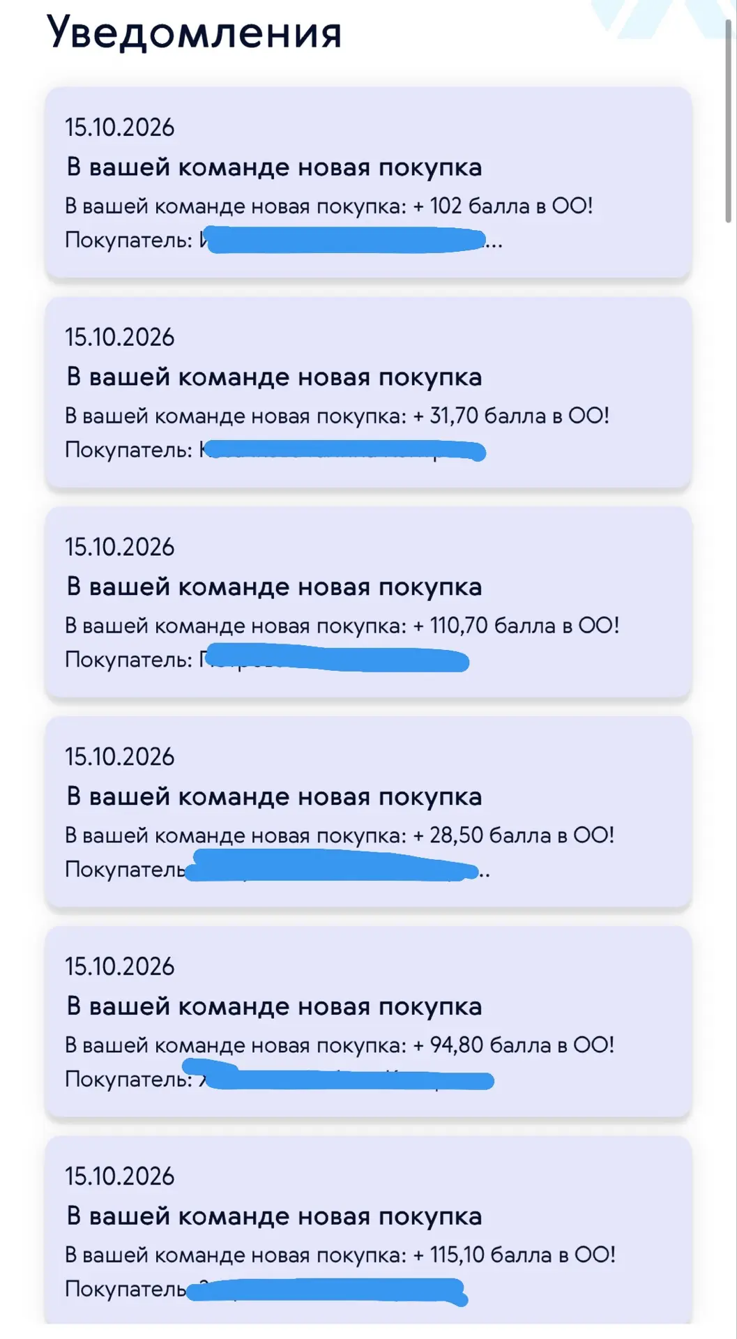 А это покупки в моей команде за один день 🛍️🛒