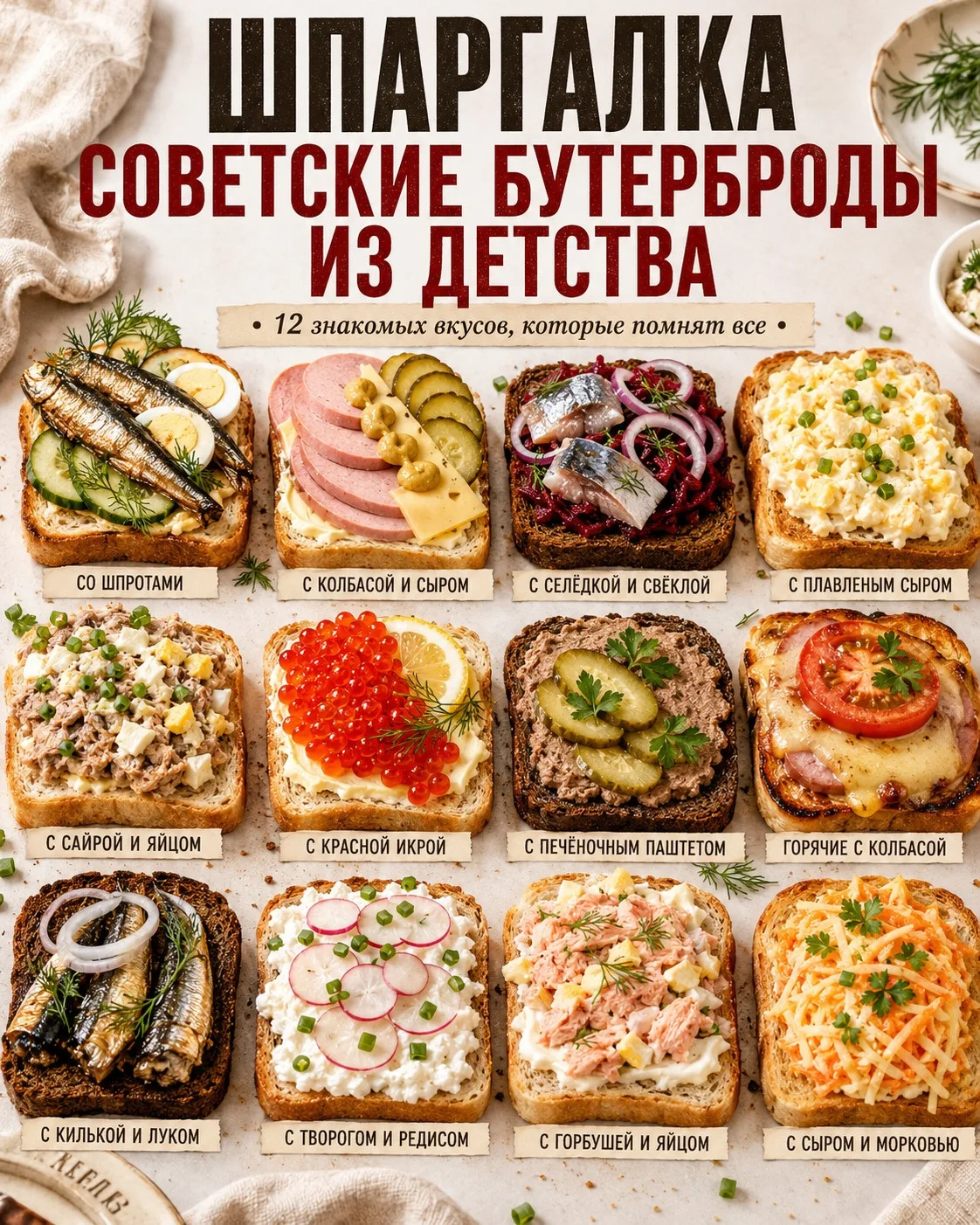 Бутерброды из детства