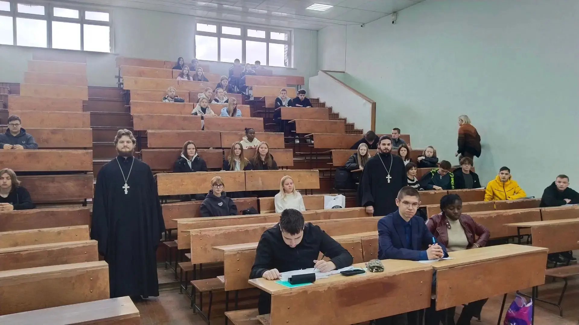 Беседа со студентами Тамбовского государственного технического университета.