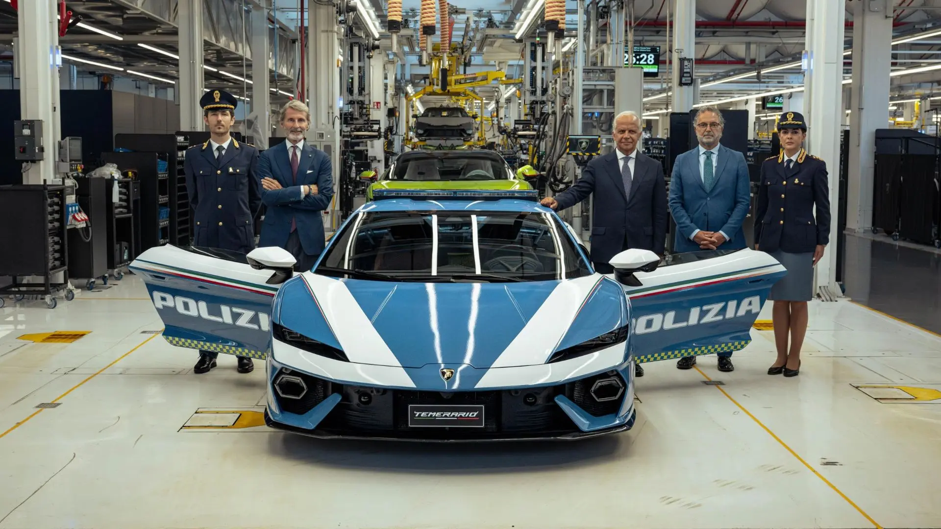 Полиция Италии получила 920-сильный Lamborghini Temerario