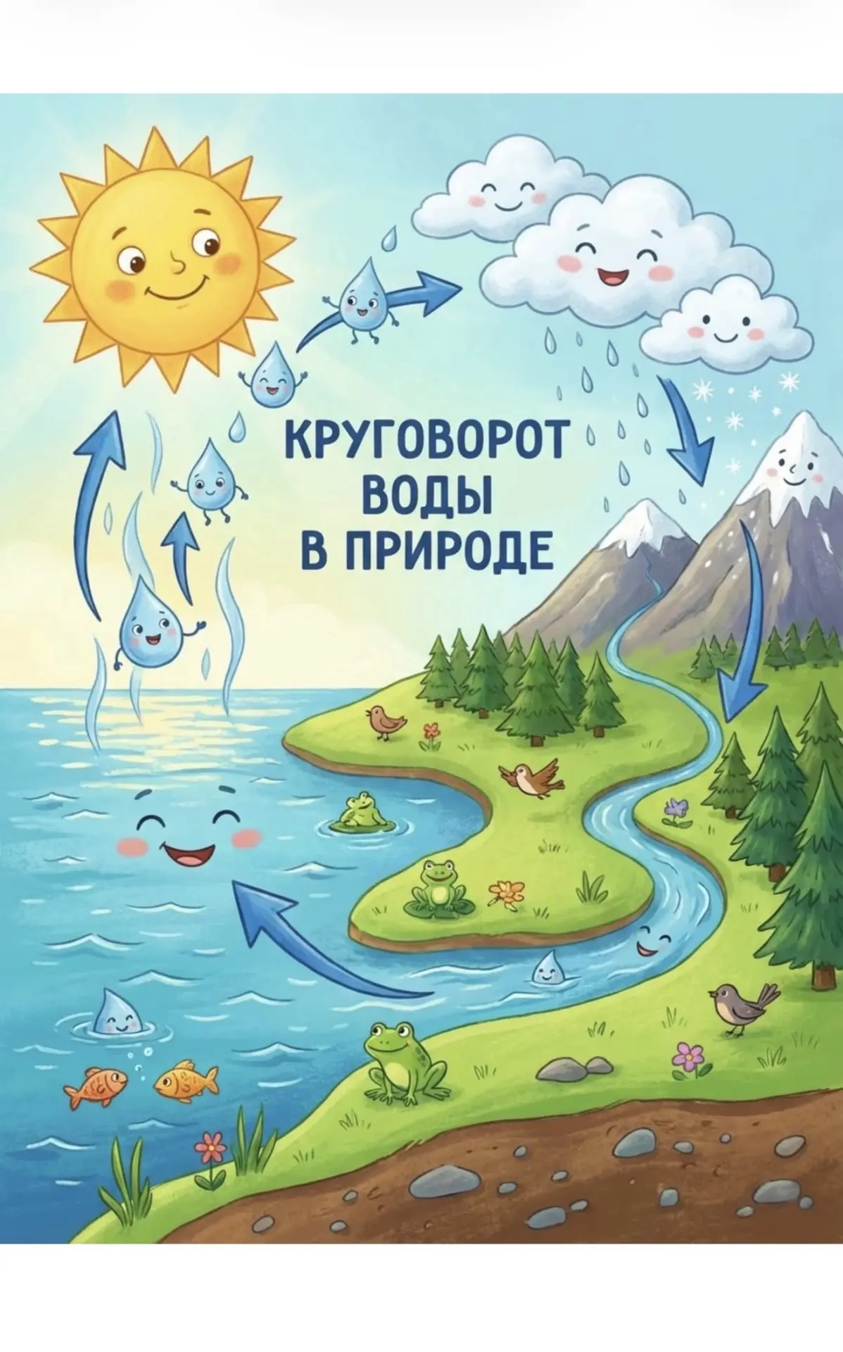 Круговорот воды в природе: версия для взрослых 💧
