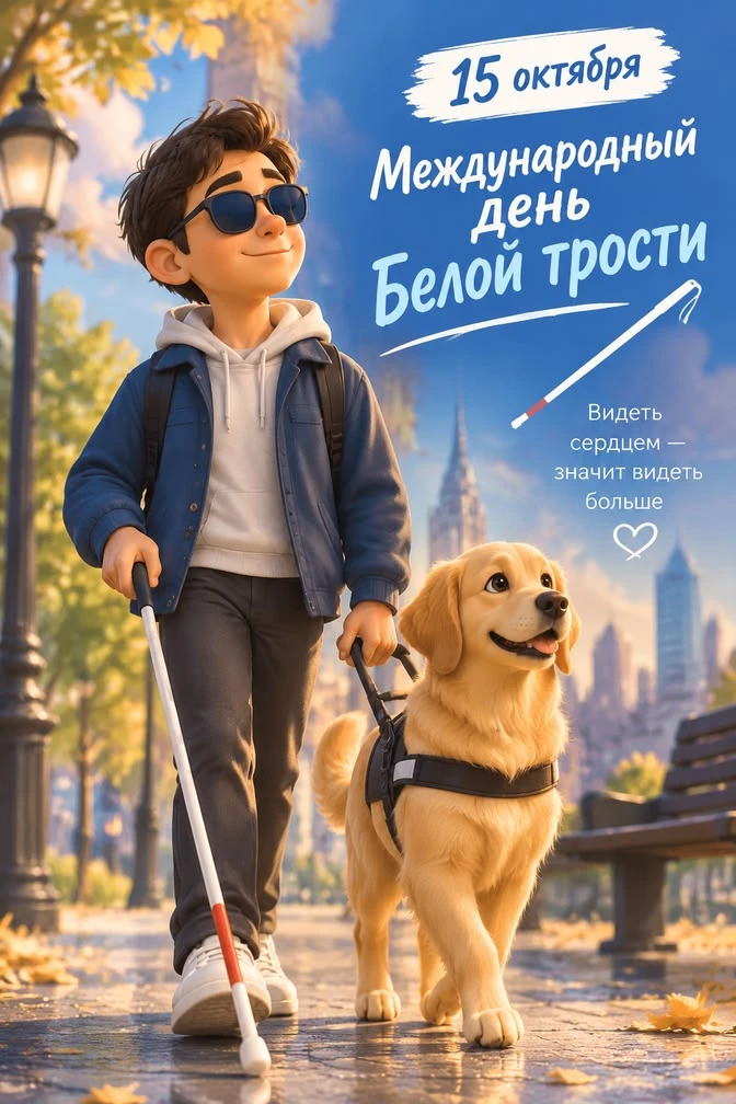 🧭 15 октября — Международный день белой трости