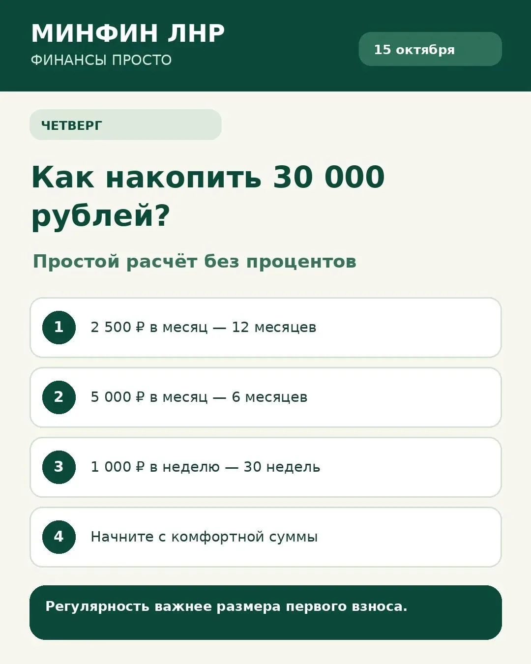 «Копейка рубль бережет» - классика, работает безотказно
