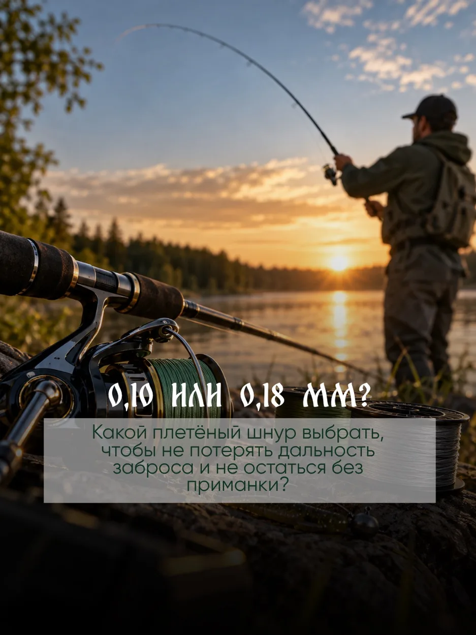 🎣 0,10 или 0,18 мм — какой шнур действительно лучше?