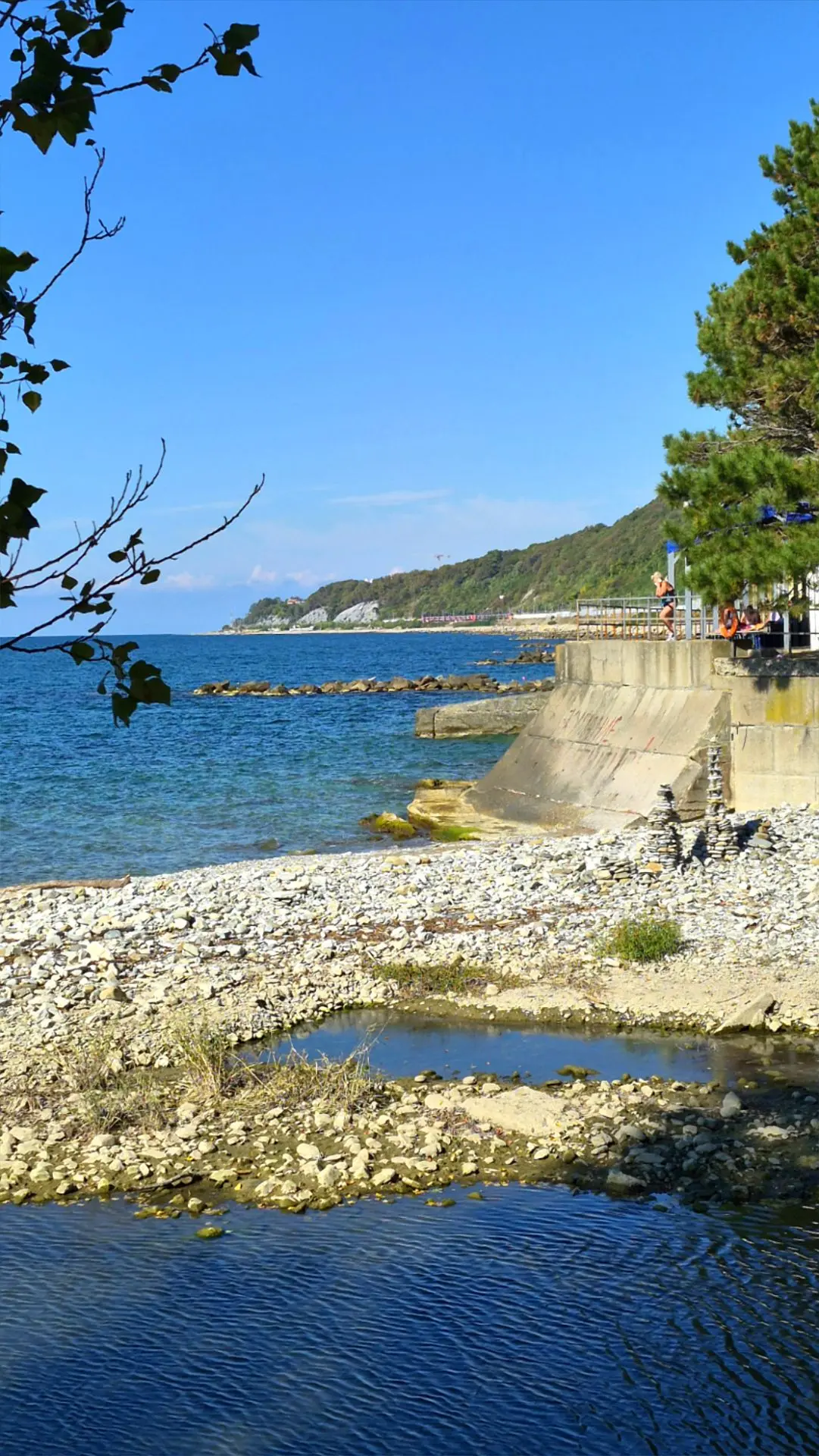 Море сегодня, 10го октября🌊🍁💙..дикие пляжи, возле санатория Янтарь😎💥).
