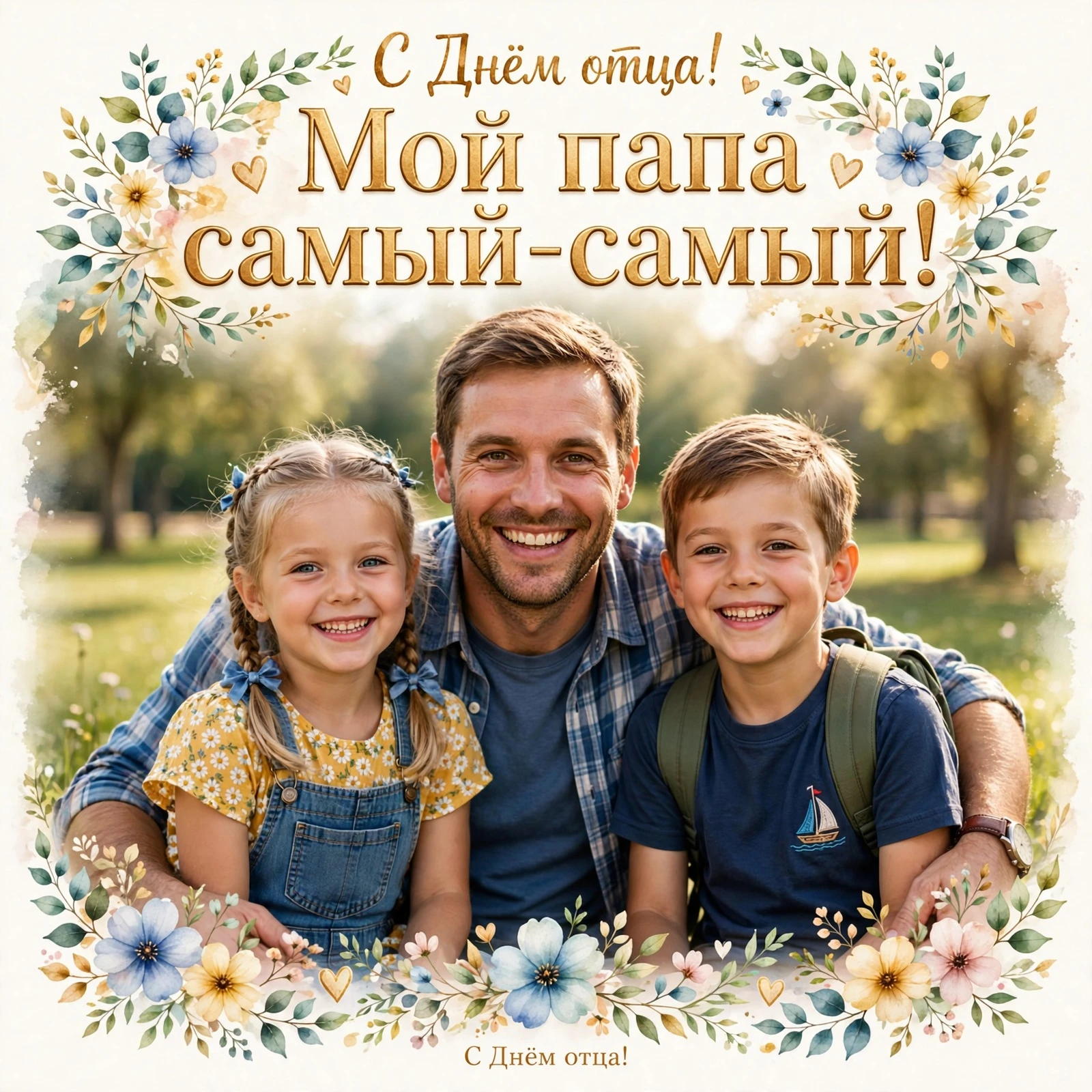 👨‍👧‍👦 Папа — это надёжная опора, пример мужества и стойкости духа.
