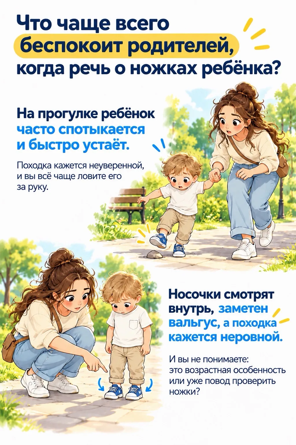 ВЫ ТОЖЕ ПОСТОЯННО СМОТРИТЕ НА НОЖКИ И ОСАНКУ РЕБЁНКА И ДУМАЕТЕ: «ЭТО НОРМА ИЛИ УЖЕ НЕТ?»