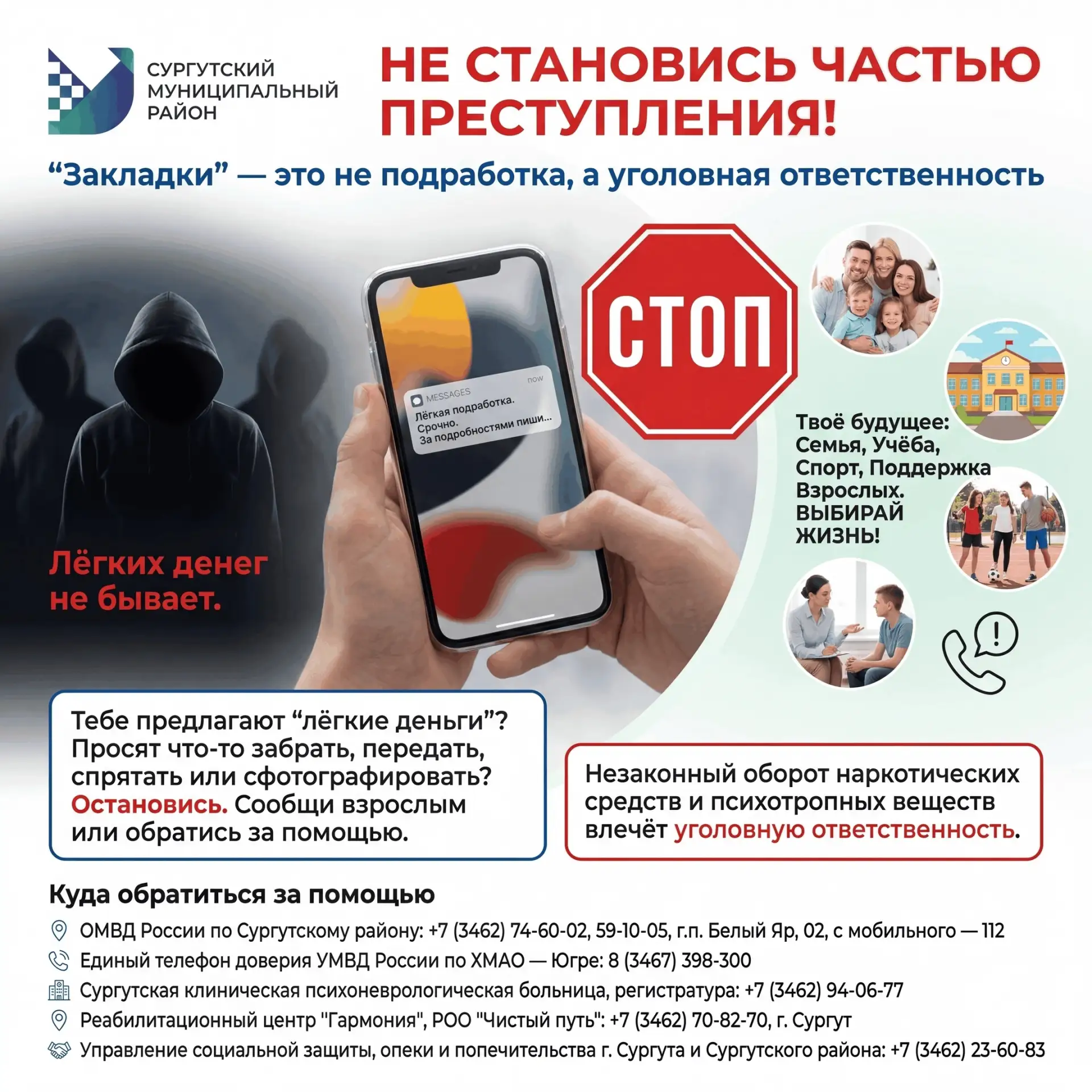 Заработать на "закладках" можно только неприятности с правоохранительными органами. Исп...