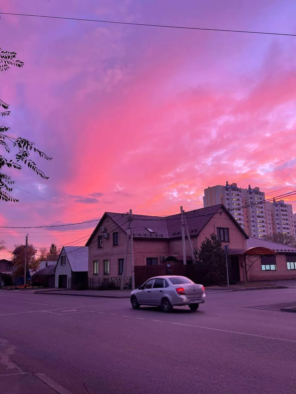 Закат в Оренбурге
